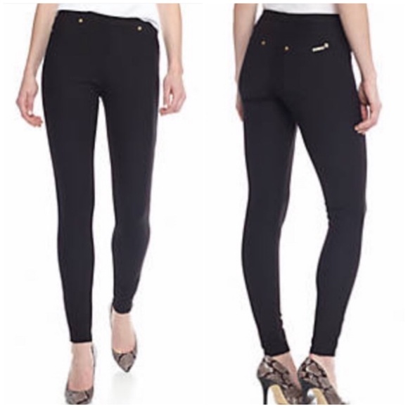 MICHAEL Michael Kors Pants - Michael Kors Stretch Black Legging Pull On Skinny
